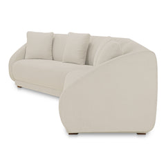 Fraser White 2 Piece Modular Sofa - Ornate Home