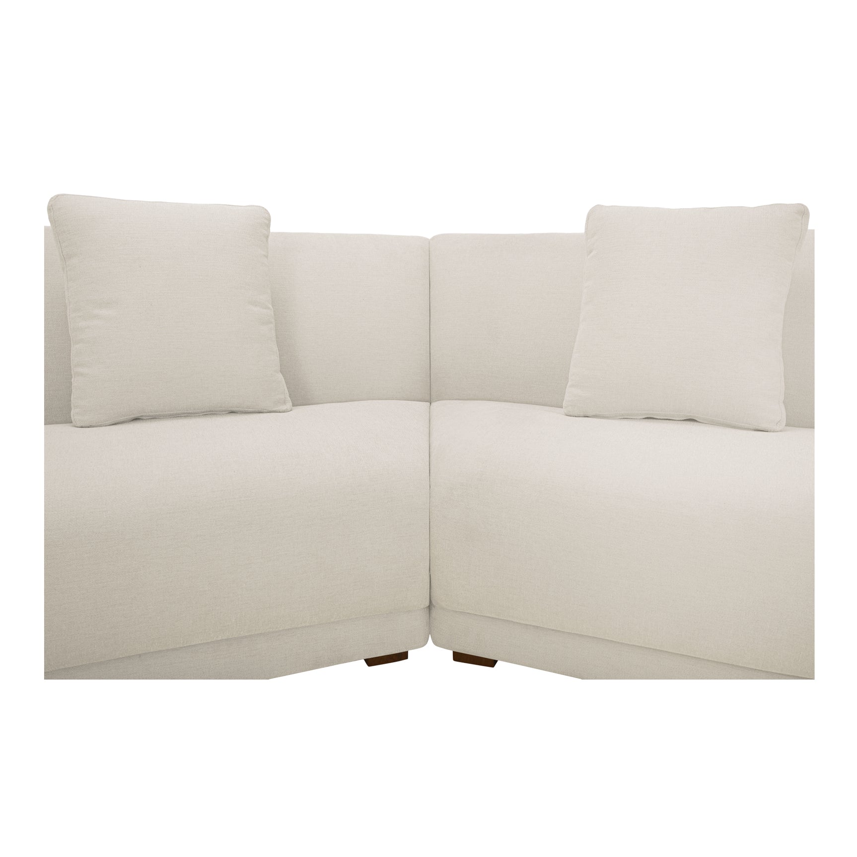 Fraser White 2 Piece Modular Sofa - Ornate Home