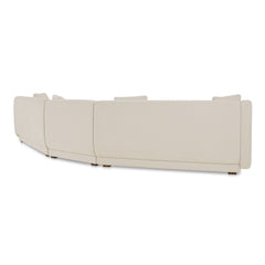 Fraser White 3 Piece Modular Sectional with Slipper - Ornate Home