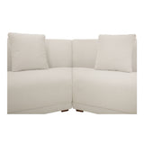 Fraser White 3 Piece Modular Sectional with Slipper - Ornate Home