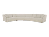 Fraser White 4 Piece Modular Sectional - Ornate Home