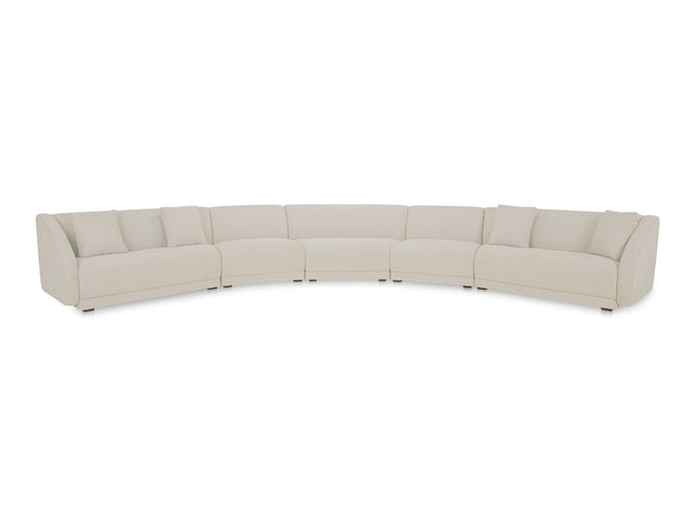 Fraser White  5 Piece Modular Sectional - Ornate Home