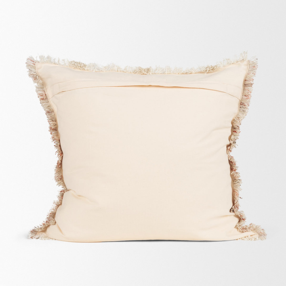Fraye Oatmeal 22x22 Square Multi-Tone Blend Pillow Cover with Down Filler - Ornate Home