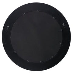 Frazier Black/Gray Round Industrial Mirror - Ornate Home