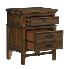 Frazier Park Brown Cherry 4-piece Queen Bedroom Set - Ornate Home