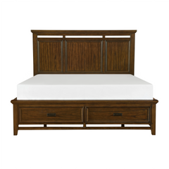 Frazier Park Brown Cherry 4-piece Queen Bedroom Set - Ornate Home