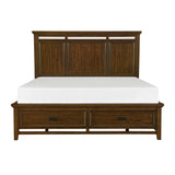 Frazier Park Brown Cherry California King Platform Bed - Ornate Home