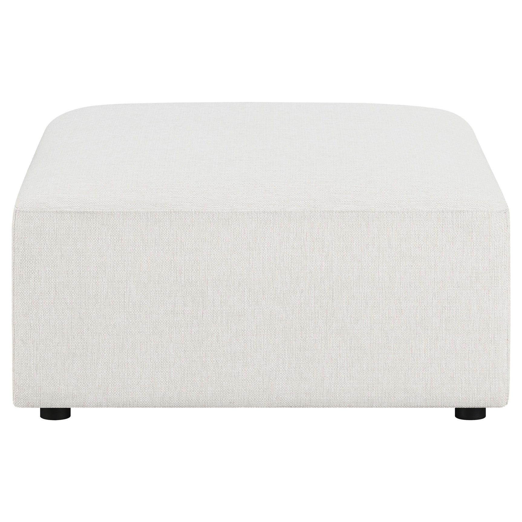 Freddie Pearl Square Upholstered Ottoman - Ornate Home