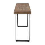 Freddy Black/Woodtone Weathered Console Table - Ornate Home