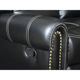Frederick Black Loveseat - Ornate Home