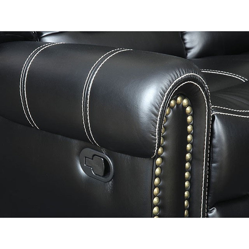 Frederick Black Loveseat - Ornate Home