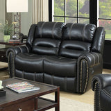 Frederick Black Loveseat - Ornate Home