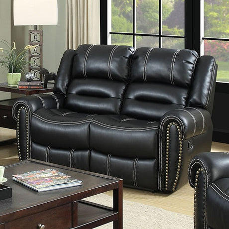 Frederick Black Loveseat - Ornate Home