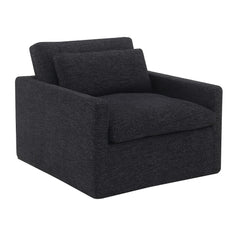 Frederick Gray Swivel Chair W/Pillow - Ornate Home