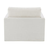 Frederick Ivory Swivel Chair W/Pillow - Ornate Home