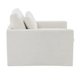 Frederick Ivory Swivel Chair W/Pillow - Ornate Home