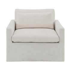 Frederick Ivory Swivel Chair W/Pillow - Ornate Home