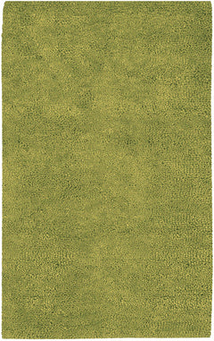 Frederika Solid Olive Green Wool Shag Rug - Clearance - Ornate Home