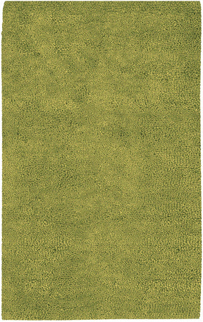 Frederika Solid Olive Green Wool Shag Rug - Clearance - Ornate Home
