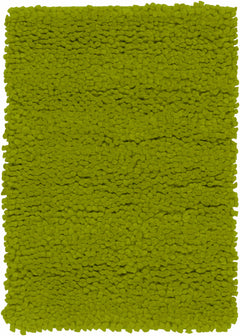 Frederika Solid Olive Green Wool Shag Rug - Clearance - Ornate Home