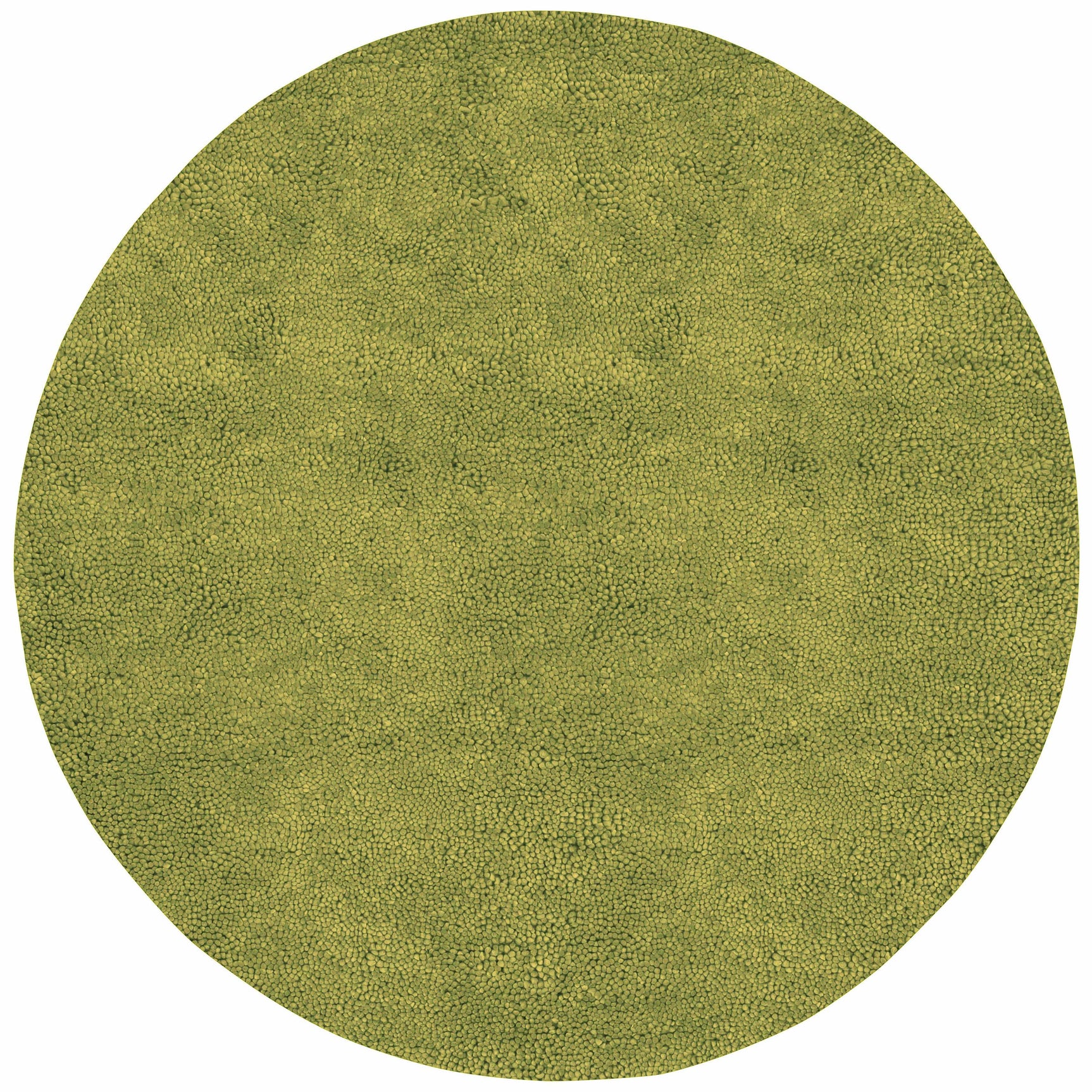 Frederika Solid Olive Green Wool Shag Rug - Clearance - Ornate Home