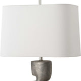 Free Flowing Nickel Table Lamp - Ornate Home