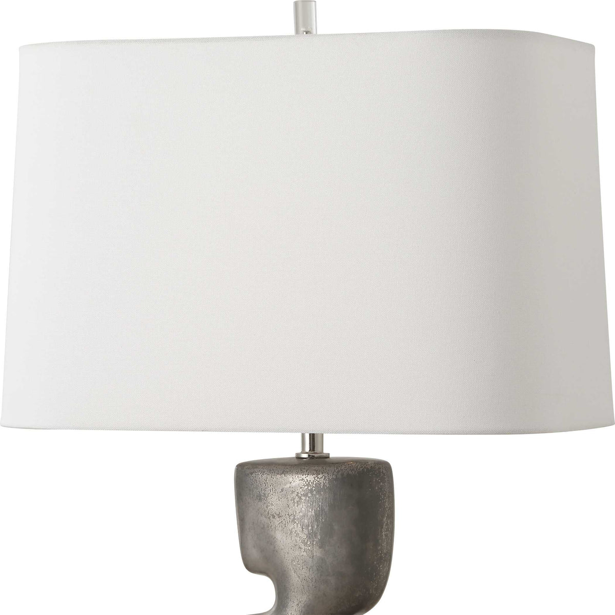 Free Flowing Nickel Table Lamp - Ornate Home
