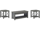 Freedan Grayish Brown Coffee Table and 2 End Tables (Online Special Price) - Ornate Home