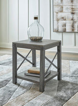 Freedan Grayish Brown End Table (Online Special Price) - Ornate Home