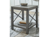 Freedan Grayish Brown End Table - Ornate Home