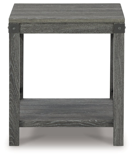Freedan Grayish Brown End Table - Ornate Home