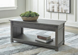 Freedan Grayish Brown Lift Top Coffee Table (Online Special Price) - Ornate Home