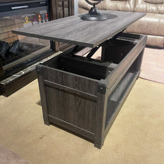 Freedan Grayish Brown Lift Top Coffee Table - Ornate Home