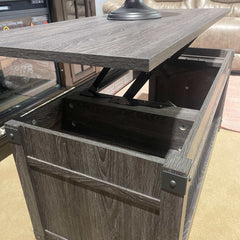 Freedan Grayish Brown Lift Top Coffee Table - Ornate Home