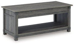 Freedan Grayish Brown Lift-top Coffee Table, 2 End Tables and Console - Ornate Home