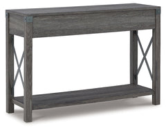 Freedan Grayish Brown Lift-top Coffee Table, 2 End Tables and Console - Ornate Home