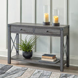 Freedan Grayish Brown Sofa/Console Table (Online Special Price) - Ornate Home