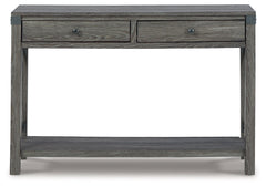 Freedan Grayish Brown Sofa/Console Table - Ornate Home