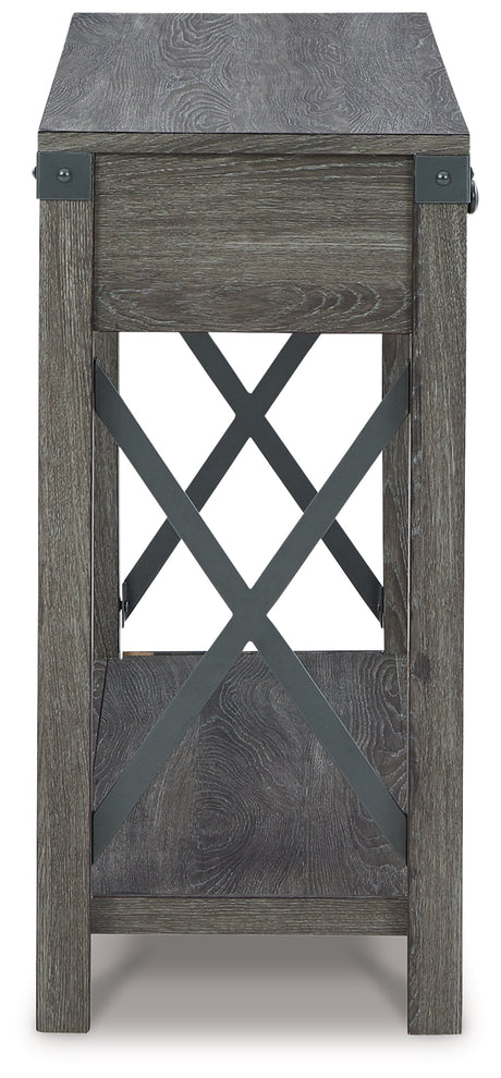 Freedan Grayish Brown Sofa/Console Table - Ornate Home