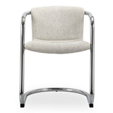 Freeman Two Chrome Frame Dining Chaired Cream   Set Of - Ornate Home