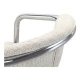 Freeman Two Chrome Frame Dining Chaired Cream   Set Of - Ornate Home