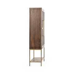 Freemont Kona Brown Display Cabinet - Ornate Home