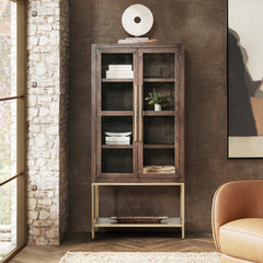 Freemont Kona Brown Display Cabinet - Ornate Home