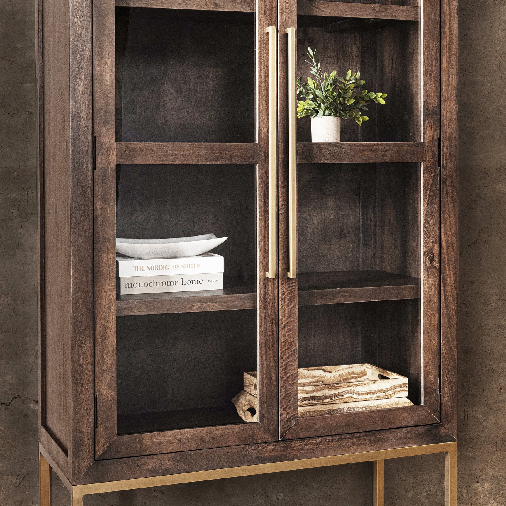 Freemont Kona Brown Display Cabinet - Ornate Home