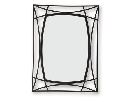 Freenville Black Accent Mirror - Ornate Home