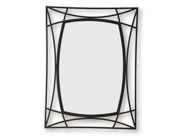 Freenville Black Accent Mirror - Ornate Home