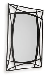 Freenville Black Accent Mirror - Ornate Home