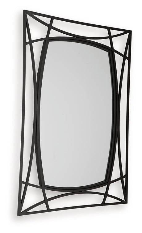 Freenville Black Accent Mirror - Ornate Home