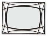 Freenville Black Accent Mirror - Ornate Home
