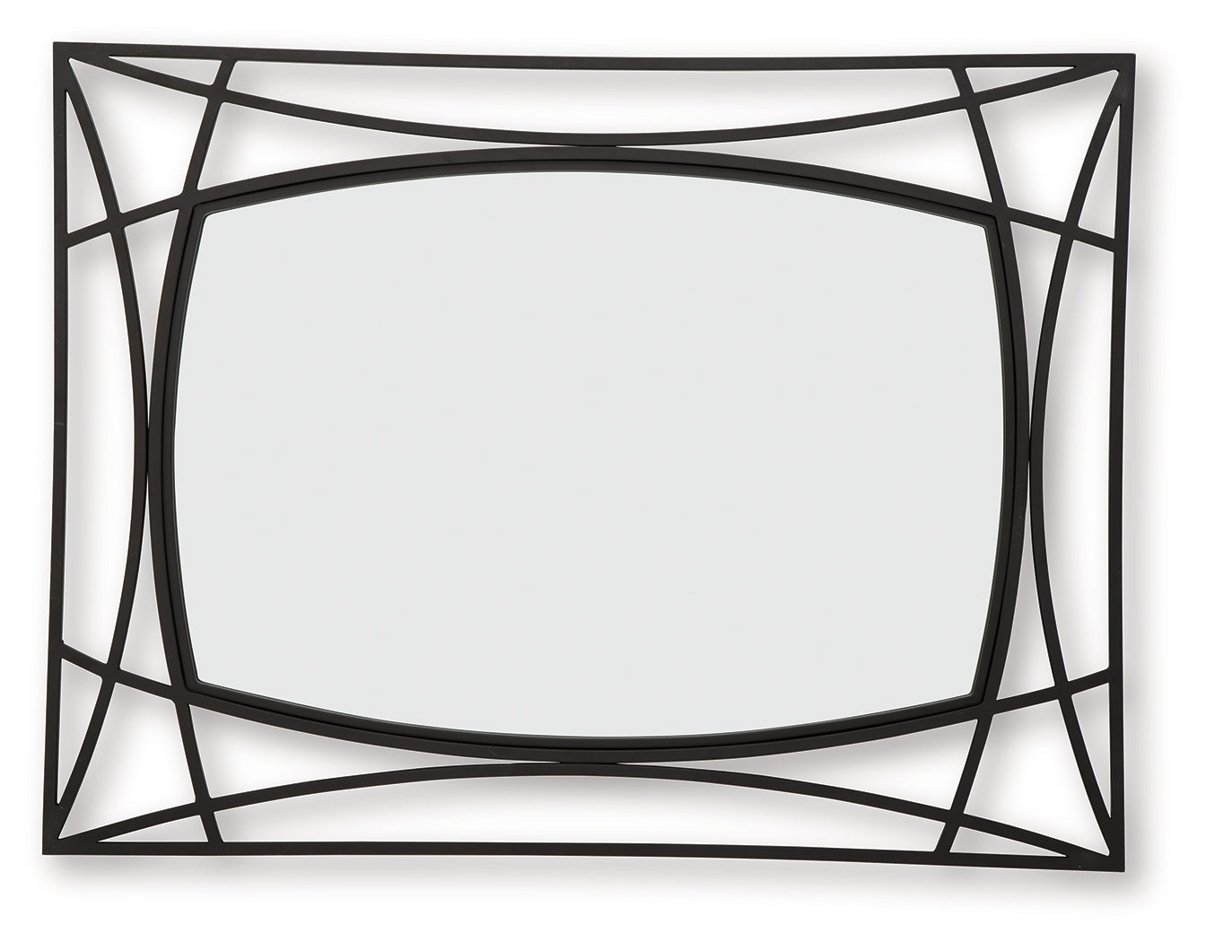 Freenville Black Accent Mirror - Ornate Home